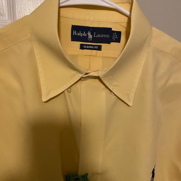 Ralph Lauren long Sleeve, classic fit, button down collar shirt size large - Picture 4 of 5